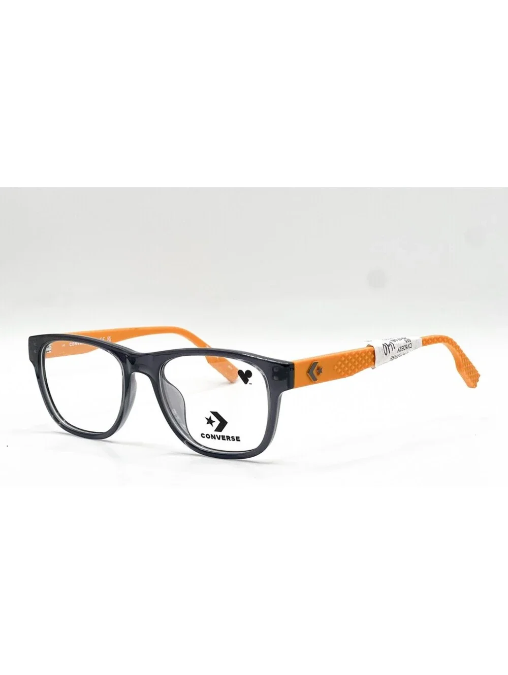 Converse Cv5052Y 015 Clear Gray Orange Authentic Eyeglasses 49-17-140